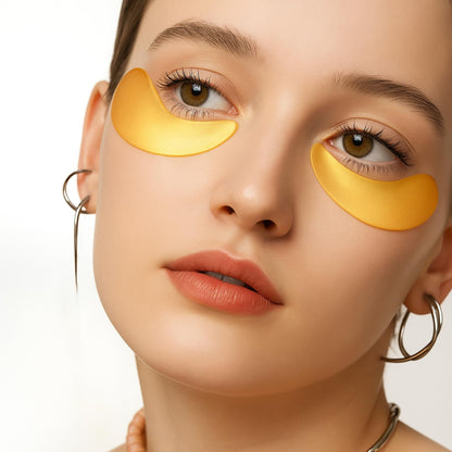 Patchs Dorés pour les Yeux – Éclat et Hydratation Intense